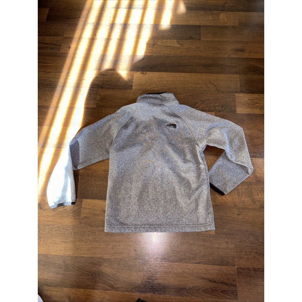 Boys The North‎ Face Size M (10/12) Gray And Black 1/4 Zip Pullover Fleece - Picture 5 of 6